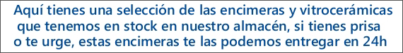 Vitroceramicas en stock!