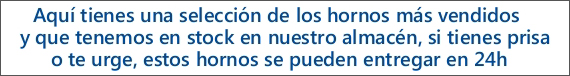 Hornos en Stock!
