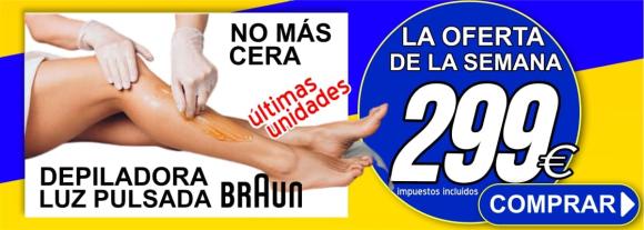 DEPILADORA LUZ PULSADA BRAUN