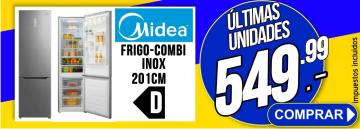 Frigorifico combinado Midea MB468A3 Inox