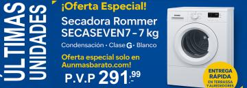 SECADORA DE CONDENSACION ROMMER 7KG