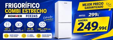 Frigorifico combi Rommer FCE 245 Blanco 144cm Clase E
