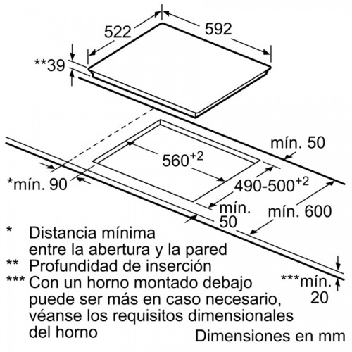 Placa vitrocerámica BALAY 3EB720LR 4 FUEGOS