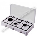 Hornillo de gas BUTANO Vitrokitchen 300BB Blanco 3 Fuegos