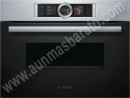 Horno Pirolitico con microondas Bosch CMG676BS1 Cristal negro e Inox 45cm