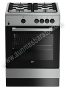 Cocina tradicional Beko FSG62000DXL Inox 4 zonas