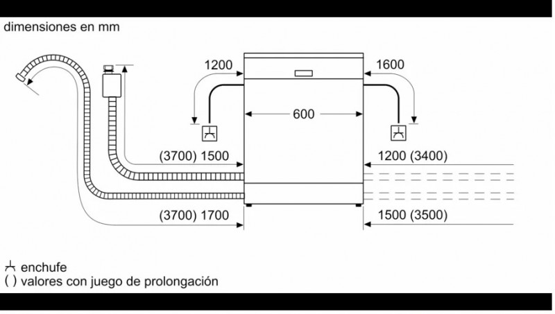 LAVAVAJILLAS BOSCH SMS6ZDW08E