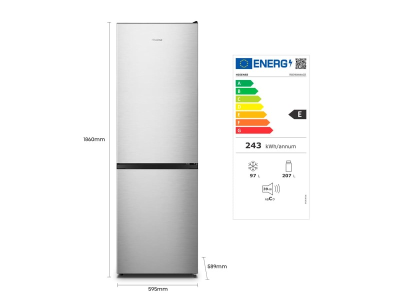 Comprar Neveras combi, hasta 186 cm marca Hisense al mejor precio