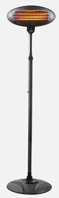 Calefactor Exterior Cuarzo ABRILA AUSTRAL 2000w Negro Con Pie Calefactor Exterior Cuarzo ABRILA AUSTRAL 2000w Negro Con Pie