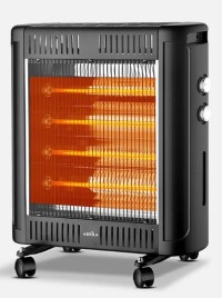 Estufa Electrica de Cuarzo ABRILA KALINDA Negro 2400w Estufa Electrica de Cuarzo ABRILA KALINDA Negro 2400w