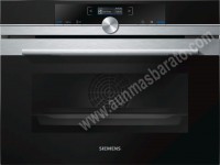 Horno multifunicón Pirolítico Siemens CB675GBS3 Cristal negro e inox A 