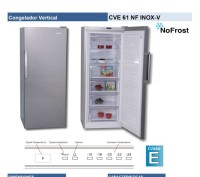 Congelador vertical Rommer CVE61NF NoFrost Blanco 155cm