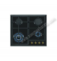 Encimera de gas Vitrokitchen EN63RB Negro 4 zonas 60cm