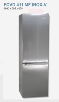 Frigorifico combi Rommer FCVD411MF NoFrost Inox 186cm 