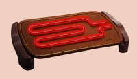 Plancha PIEDRA electrica Jata GR559 Superficie TERRACOTA