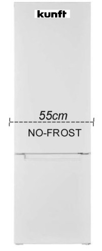Frigorífico Combi KUNFT KC9115WH alto 180cm NO FROST