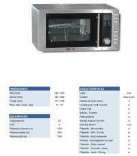 Microondas ROMMER M952 Inox Grill