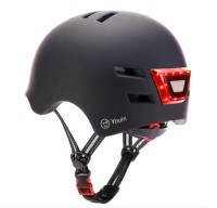 CASCO CON LUZ LED NEGRO M1010 YOUIN