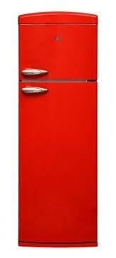Frigorífico 2 puertas NEW POL NWNW170P2RE alto 179 cm, Clase energética F, Rojo