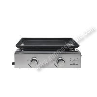 Plancha a gas BUTANO Vitrokitchen PG210IB Inox 2 Fuegos