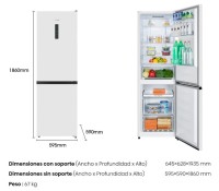 Frigorifico combi Hisense RB390N4BWC 186cm NO FROST