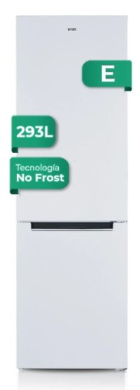 Frigorifico combi SVAN SC185602ENF NoFrost 186cm Clase E