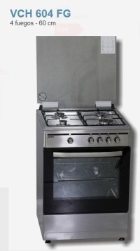 Cocina Tradicional Rommer VCH604BUT 4 zonas gas Butano 60cm Inox
